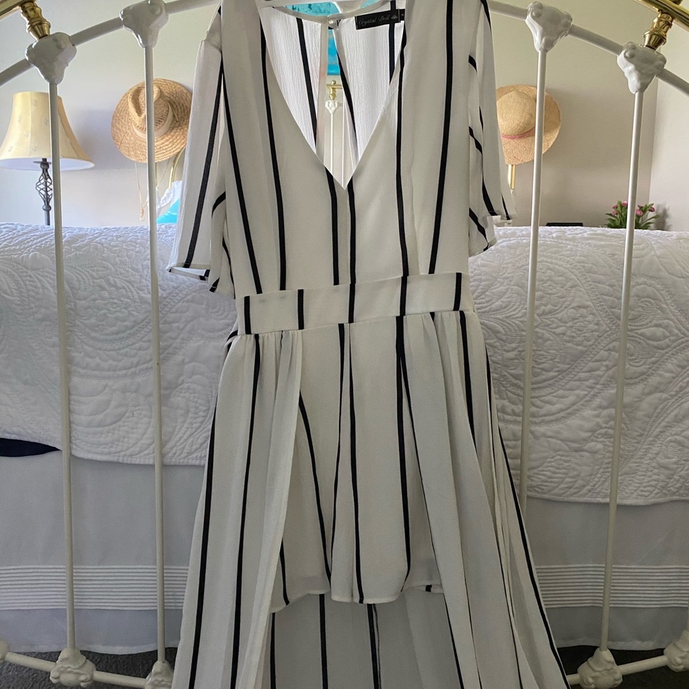 Beautiful Romper with Skirt cape